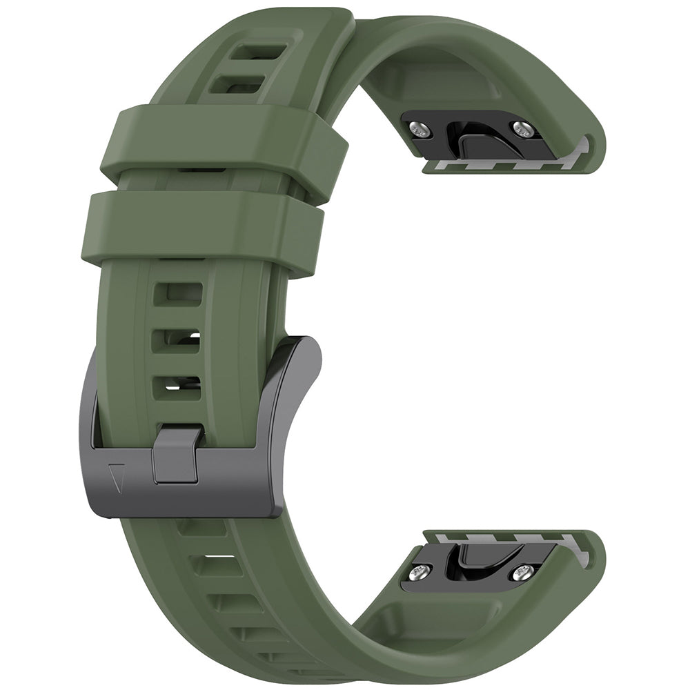 Techsuit W060 Strap for Garmin Watch Fenix / Forerunner Series, 22mm, Dark Green
