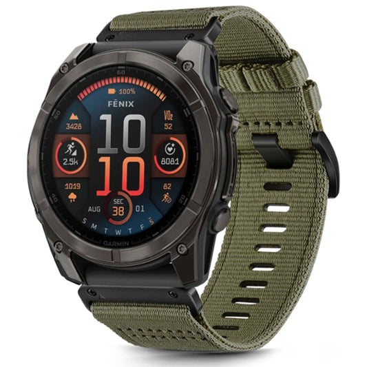 Techsuit W070 Strap for Garmin Instinct / Approach / Fenix Watch Series, 20mm, Dark Green