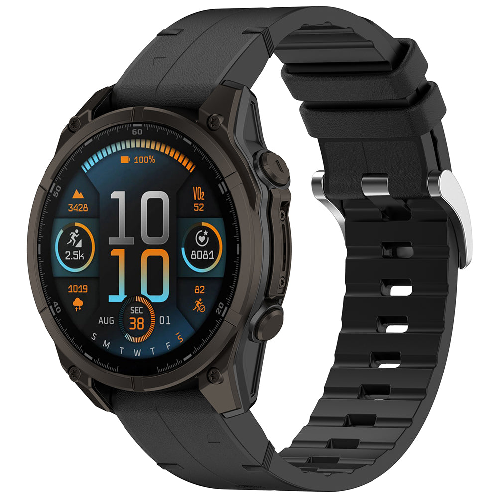 Techsuit W071 Strap for Garmin Watch Fenix Series, 26mm, Black