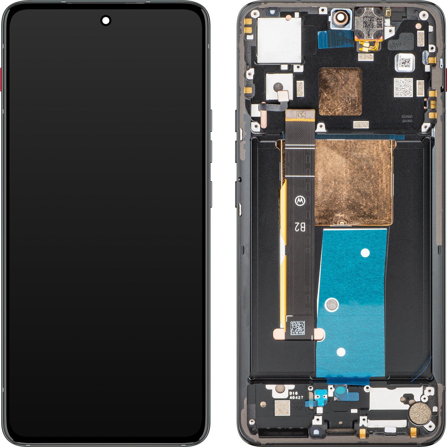 Motorola ThinkPhone Touchscreen Display, with Frame, Carbon Black, Service Pack 5D68C22243