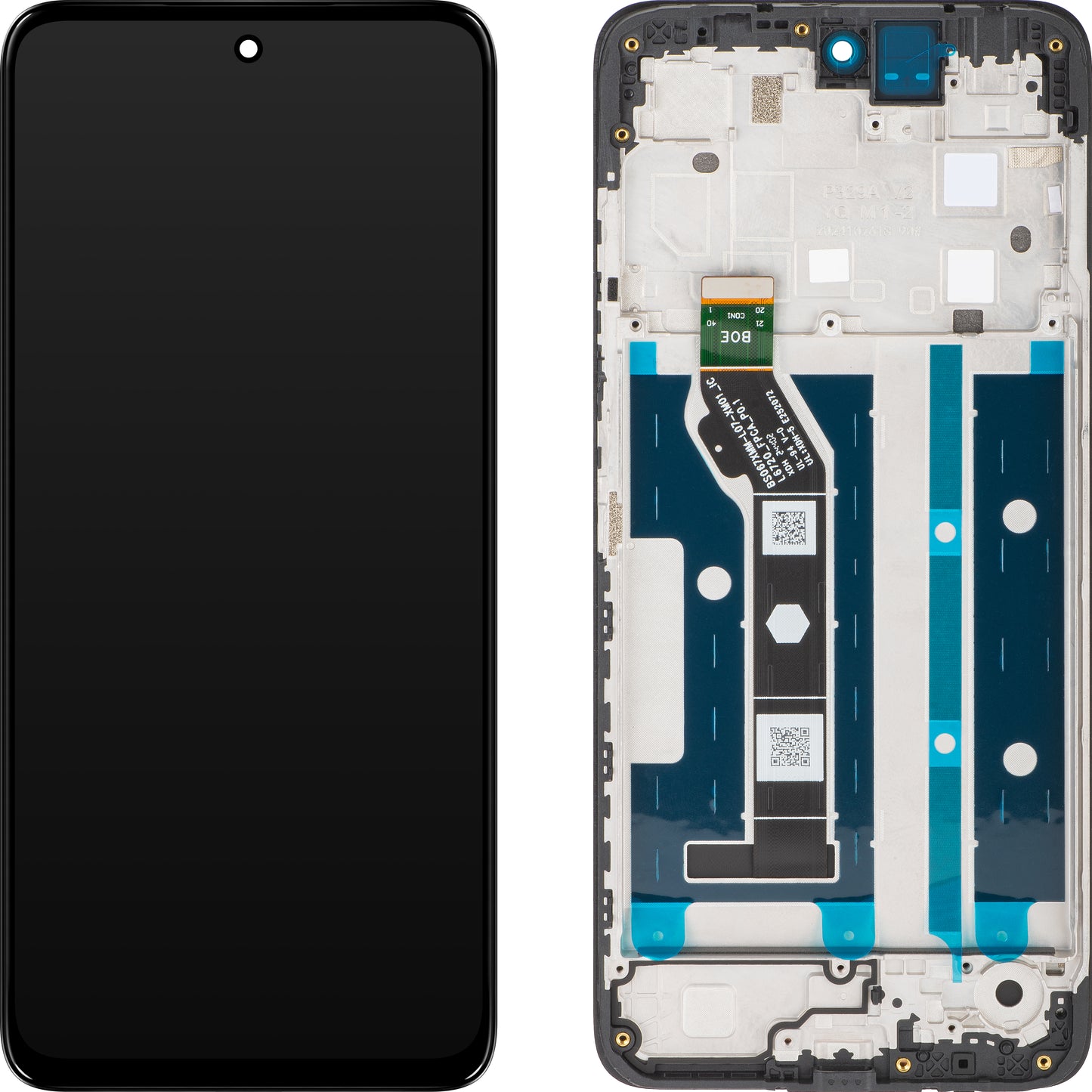 Motorola Moto G15 / Moto G15 Power Touchscreen Display with Frame, Black, Service Pack 5D68C29273
