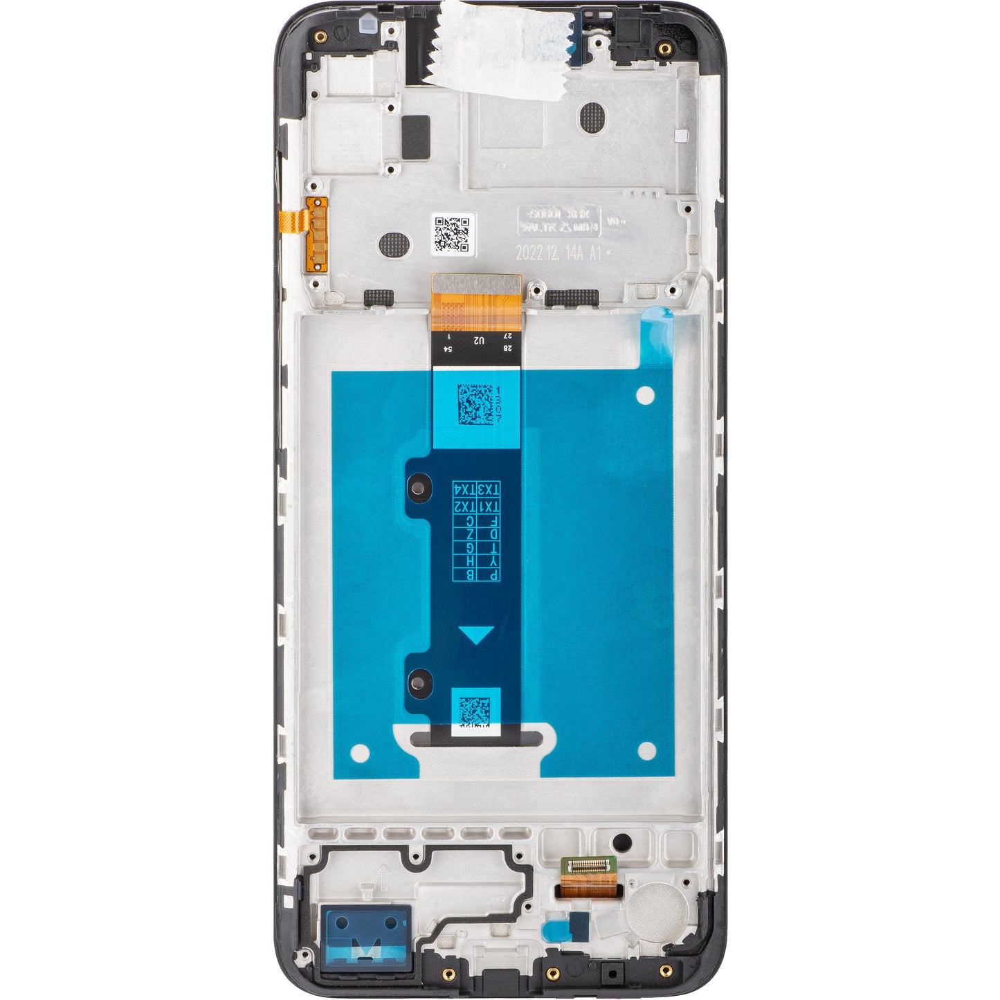 Motorola Moto Moto E20 Touchscreen Display with Frame, Black, Service Pack 5D68C19457