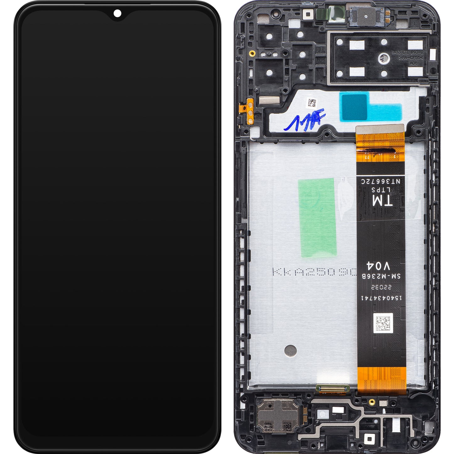 Samsung Galaxy A13 A135 Touchscreen Display, with Frame, Black, Swap GH82-28508A
