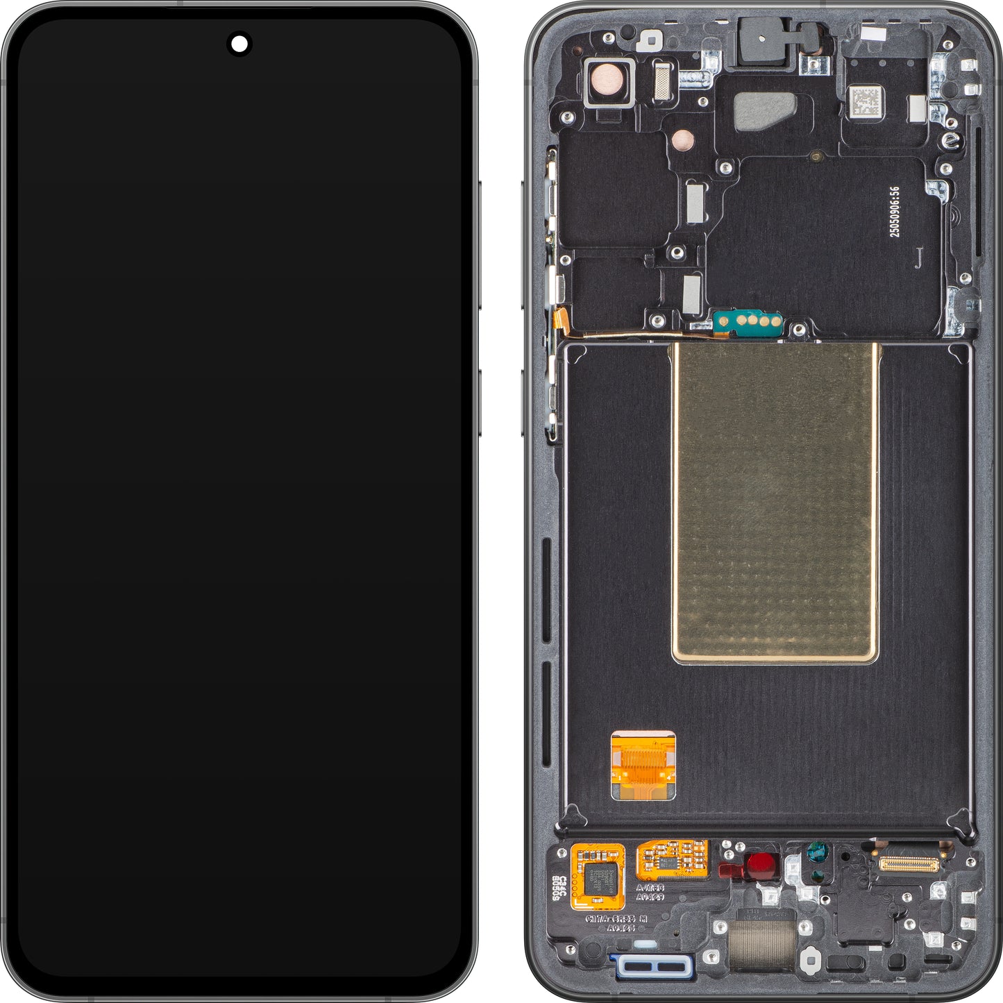 Samsung Galaxy S24 FE S721 Touchscreen Display Samsung Galaxy S24 FE S721, with Frame, Black (Graphite), Service Pack GH82-35848A