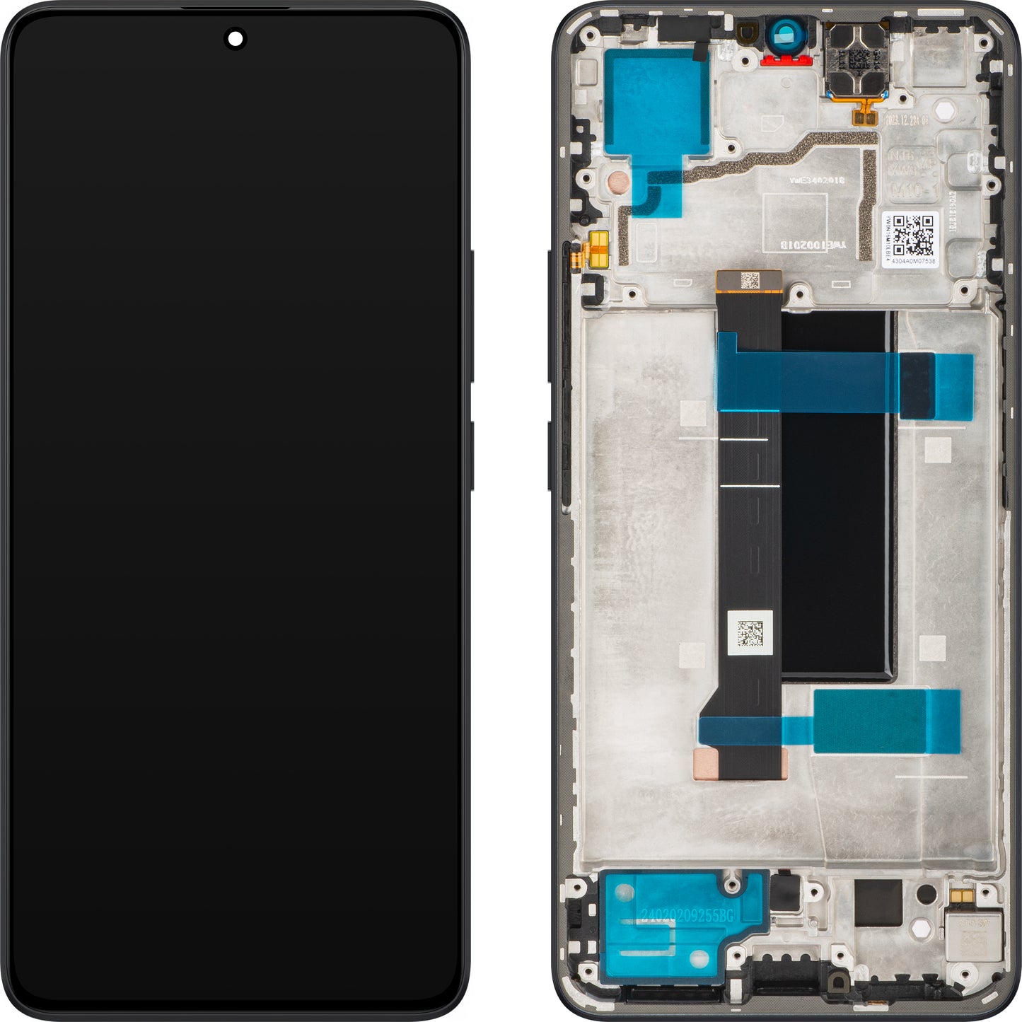 Xiaomi Poco X6 / Redmi Note 13 Pro 5G Display with Touchscreen, with Frame, Black, Service Pack 5600020N1600