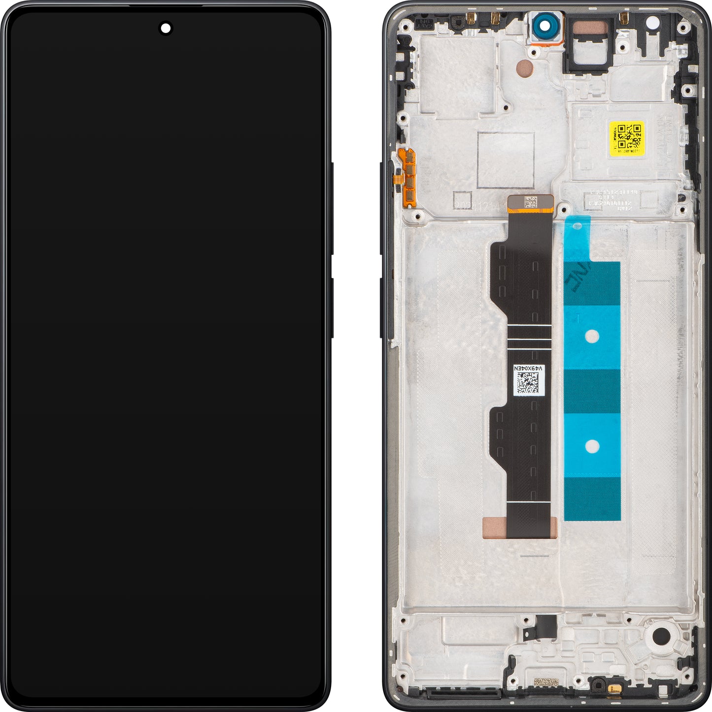 Xiaomi Redmi Note 14S Display with Touchscreen, with Frame, Black, Service Pack 56000300N6R00
