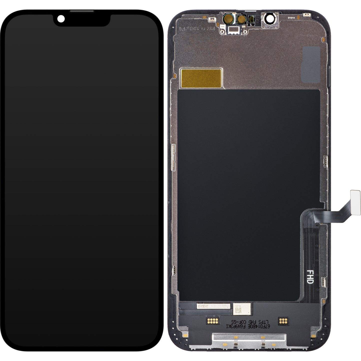 ZY Touchscreen Display for Apple iPhone 14 Plus, with Frame, In-Cell IC Movable LCD Version, Black