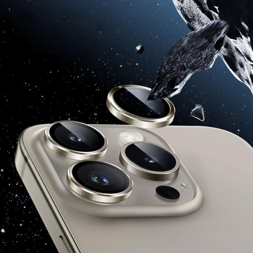 Tech-Protect CamRing Fit+ Rear Camera Protection Film for Apple iPhone 17 Pro Max / 17 Pro / 16 Pro Max, Tempered Glass, Black