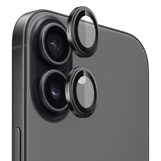 Blueo Sapphire Crystal Rear Camera Protection Film for Apple iPhone 17, Tempered Glass, Black