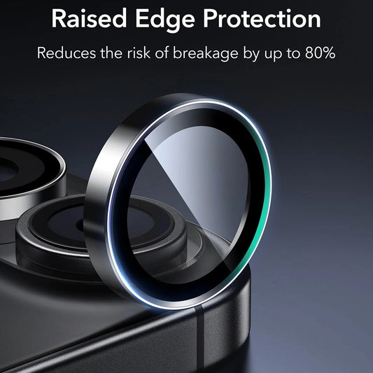 ESR Armorite Rear Camera Protector for Apple iPhone 17 / 16 Plus / 16, Tempered Glass, Set of 2 Pieces, Black