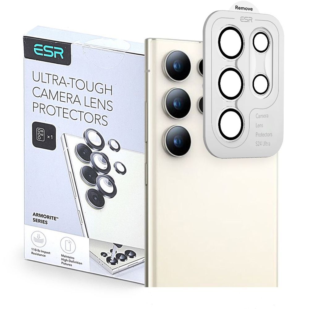 ESR Armorite Rear Camera Protection Film for Samsung Galaxy S25 Ultra S938, Tempered Glass, Transparent