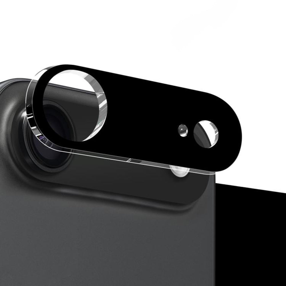 Techsuit Rear Camera Protection Film for Apple iPhone 17 Air, Tempered Glass, Black