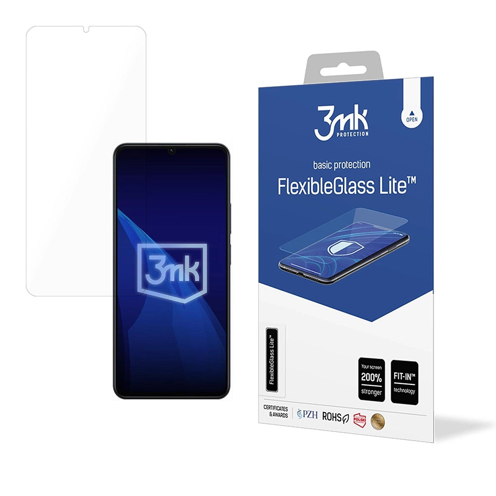 3MK FlexibleGlass Lite Screen Protector for Realme Note 70T, Flexible Glass, Full Glue