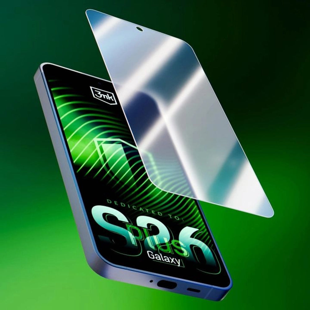 3MK FlexibleGlass Screen Protector for Samsung Galaxy S26 Plus S947, Flexible Glass, Full Glue, Transparent