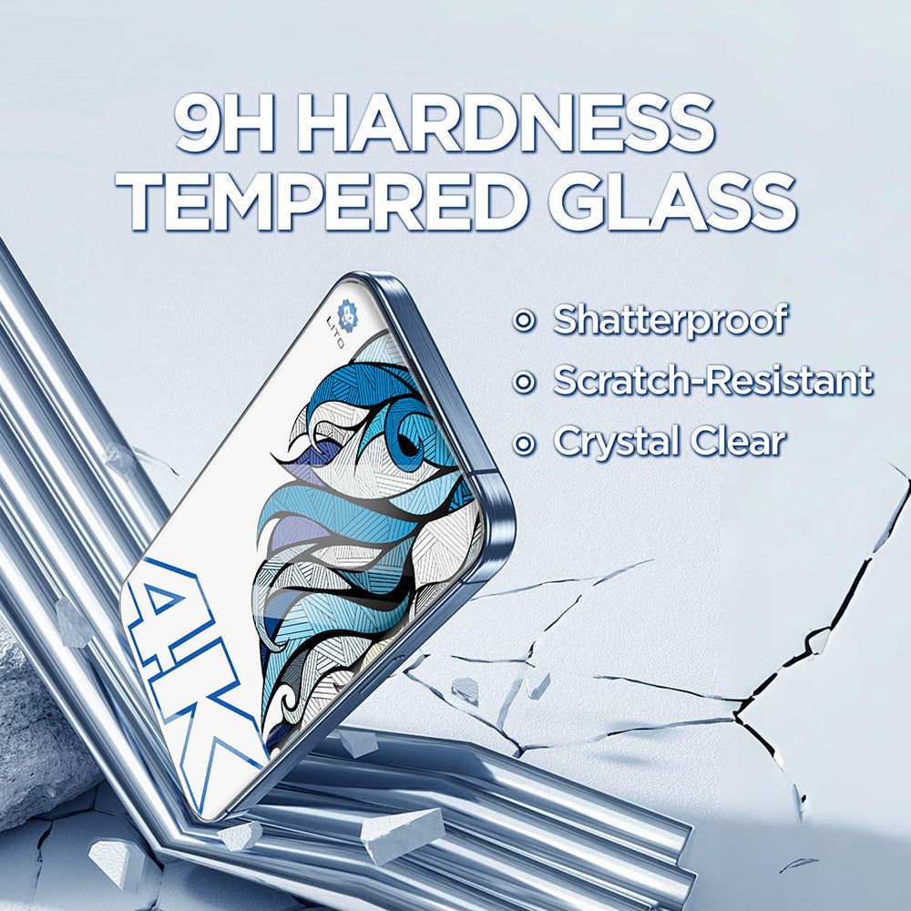 Lito D+ Max 4K Screen Protector for Apple iPhone 17 Air, Tempered Glass, Full Glue, Black