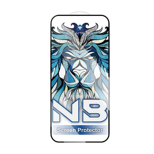 Lito NB Screen Protector for Apple iPhone 17 Pro, Tempered Glass, Full Glue, Black