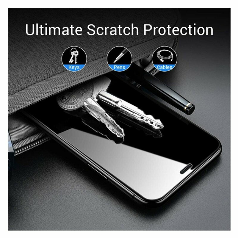 Lito Screen Protector Film for Apple iPhone 14 / 13 Pro / 13, Tempered Glass, Full Glue, 2.5D, Black