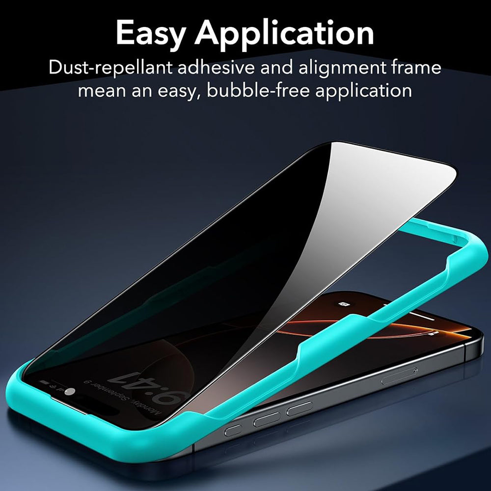 Privacy Screen Protector ESR for Apple iPhone 17 Air, Tempered Glass, Full Glue, Set of 3 Pieces