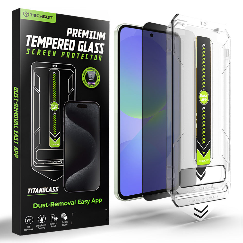 Privacy Screen Protector Techsuit TitanGlass CrystalHD for Samsung Galaxy A37 5G / A36 A366, Tempered Glass, Full Glue
