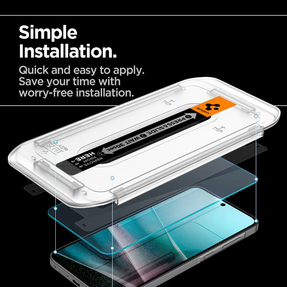 Spigen GlastR EZ FIT HD Screen Protector for Samsung Galaxy A37 5G / A36 A366, Tempered Glass, Full Glue AGL11365