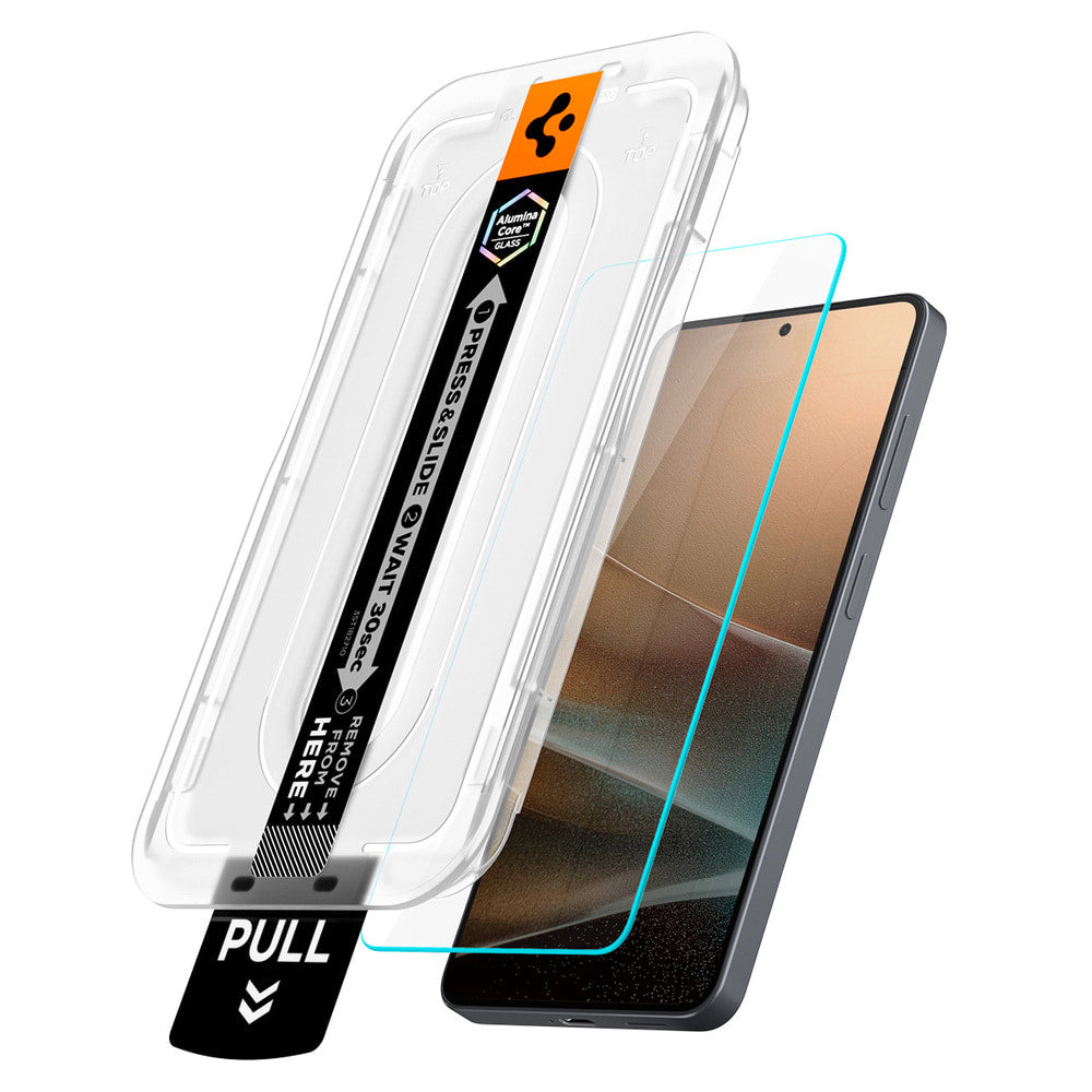 Spigen GlastR EZ FIT Pro Anti-Reflection Screen Protector for Samsung Galaxy S26 S942, Tempered Glass, Full Glue, Set of 2 pieces