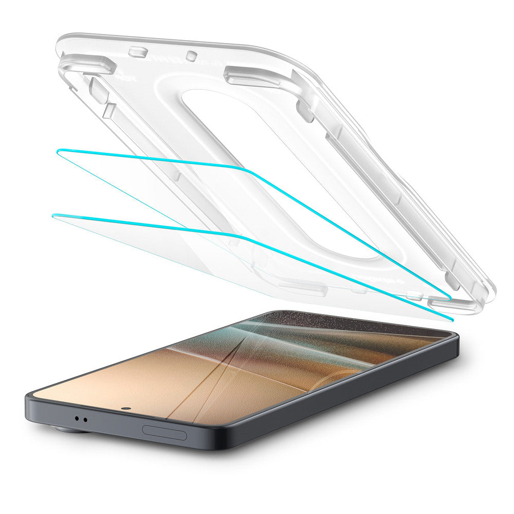 Spigen GlastR EZ FIT Pro Anti-Reflection Screen Protector for Samsung Galaxy S26 S942, Tempered Glass, Full Glue, Set of 2 pieces