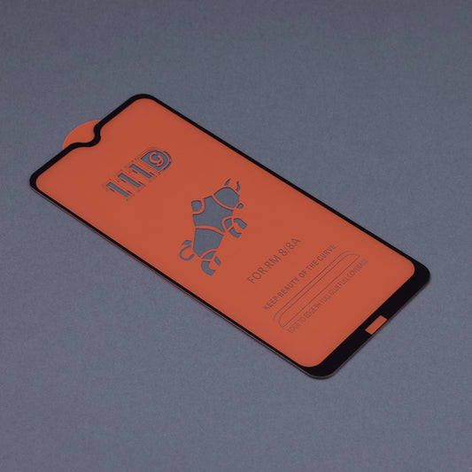 Techsuit Screen Protector Film for Xiaomi Redmi 8A / 8, Tempered Glass, Full Glue, 111D, Black