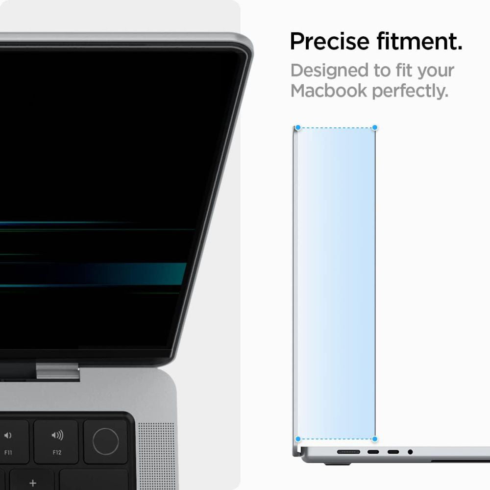 Spigen Safe View Magnetic Privacy Screen Protector Film for Apple MacBook Pro 14inch (2026) / (2025) / (2024) / (2023) / (2022) / (2021), Plastic