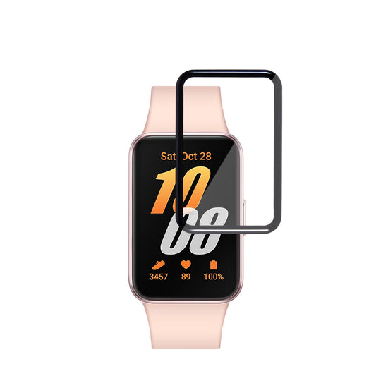 Techsuit Nano Flex Protective Film for Samsung Galaxy Fit3 R39M, Set of 2 pieces, Plastic, Black
