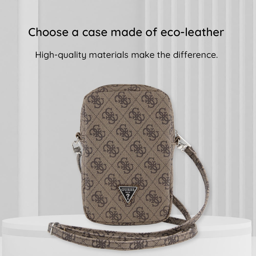 Universal Phone Bag, Guess, Triangle 4G, Gold