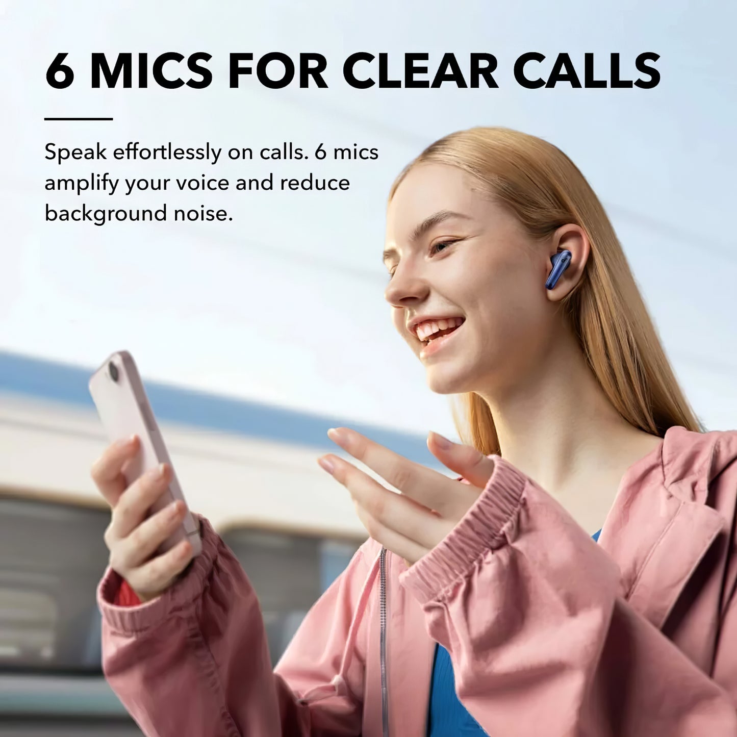 Bluetooth Handsfree Anker SoundCore Liberty 4 NC, TWS, ANC, MultiPoint, Blue A3947G31