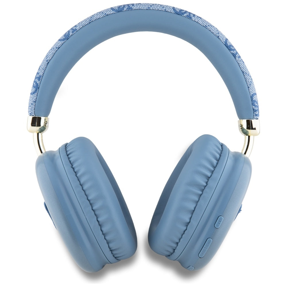 Handsfree Bluetooth Guess 4G Gold Triangle Logo, A2DP, Blue
