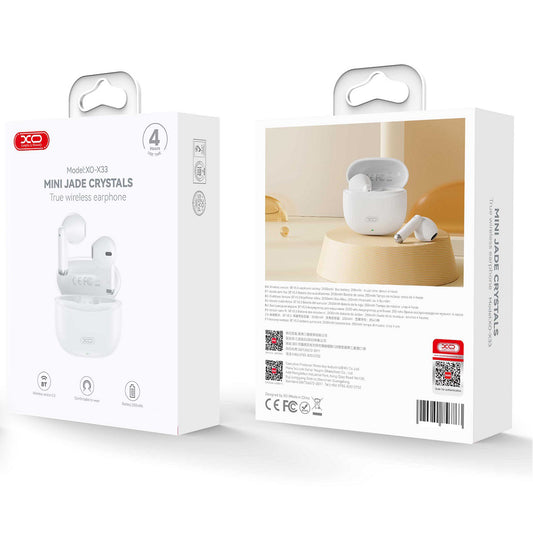 Bluetooth Handsfree XO Design X33, TWS, White