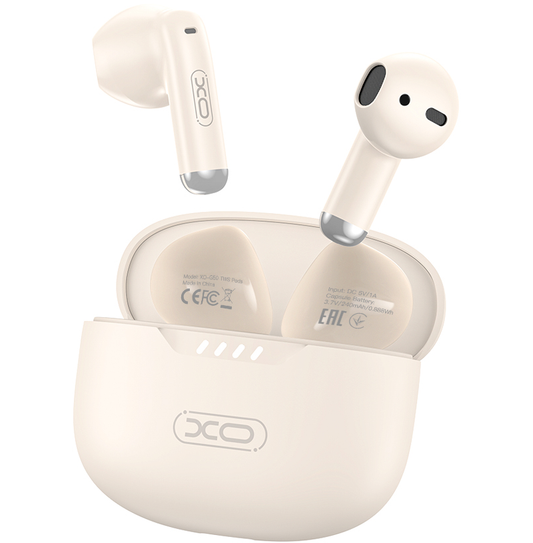 Handsfree Bluetooth XO Design G50, TWS, Beige