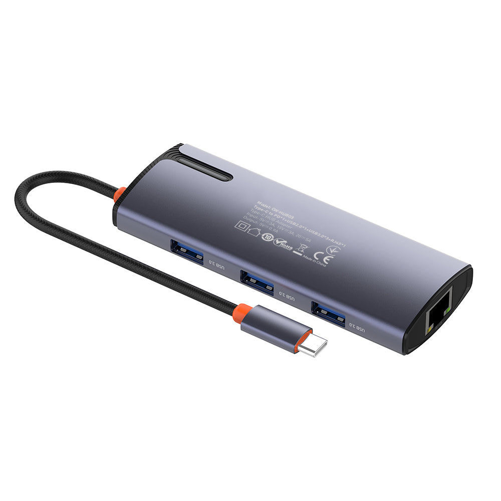 ColorWay CW-HUB03 USB-C Hub, 6in1, Silver