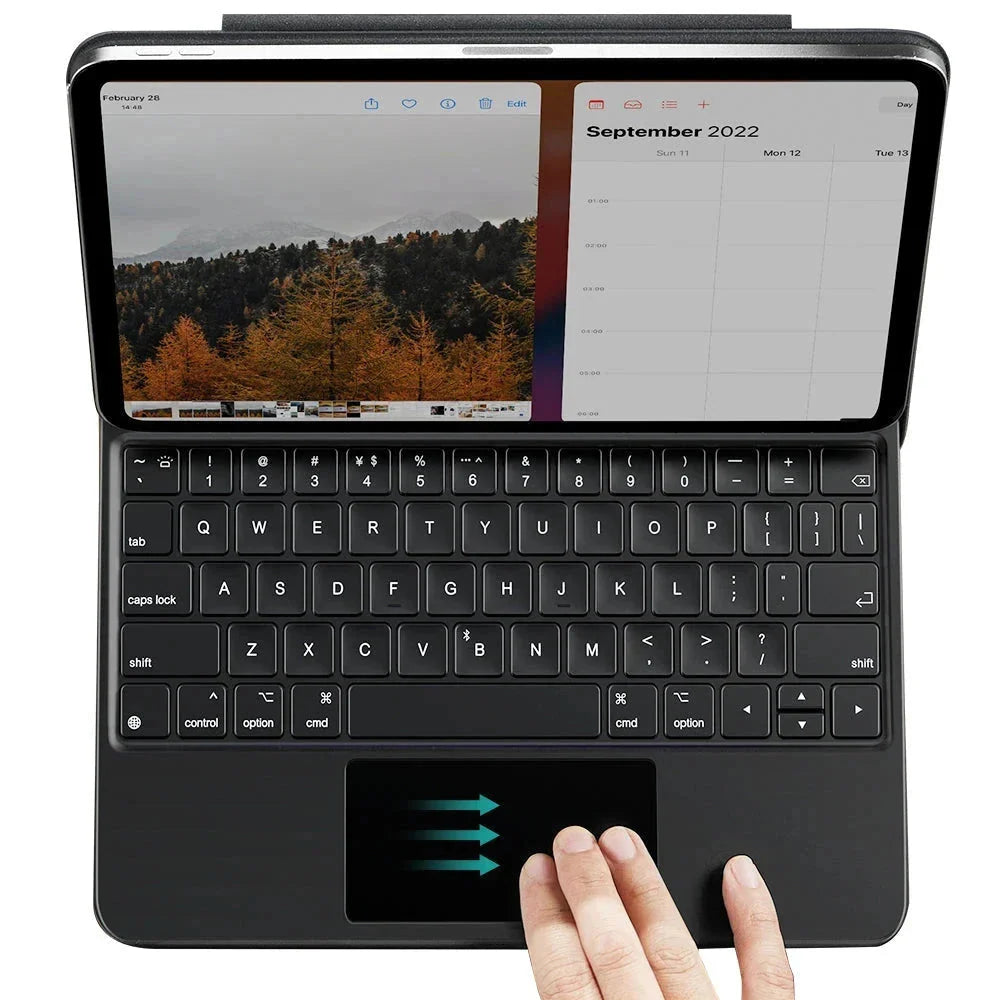 Keyboard Case for Apple iPad (2025) / (2022), ESR, Rebound New, Black