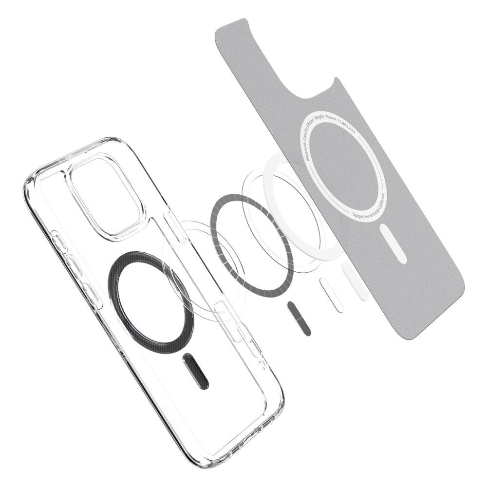 MagSafe Case for Apple iPhone 16 Pro Max, Spigen, Ultra Hybrid Carbon, Gray ACS08000