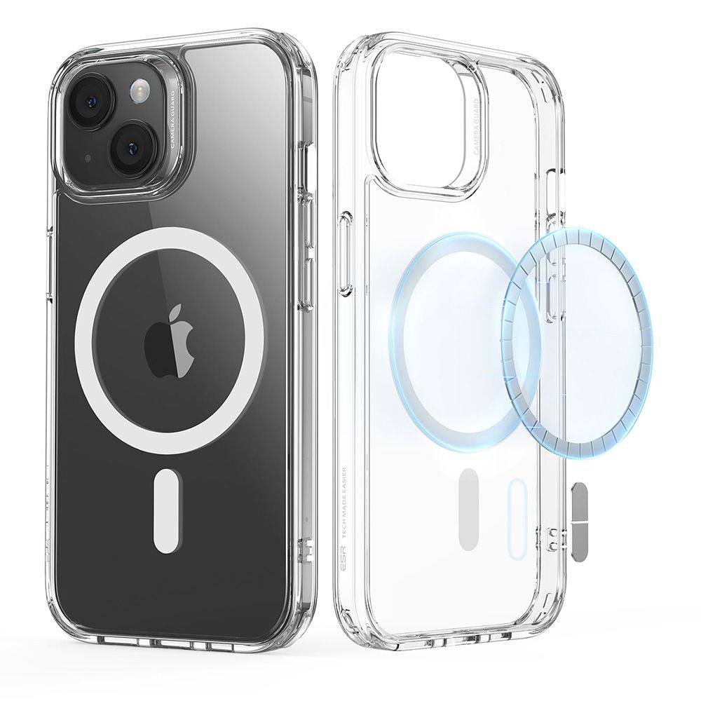MagSafe Case for Apple iPhone 15 Plus, ESR, Classic Hybrid, Transparent