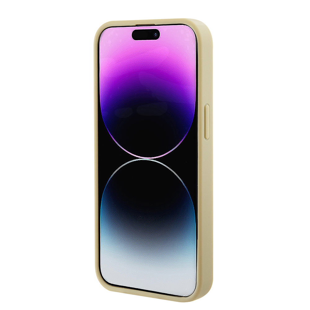 MagSafe Case for Apple iPhone 15 Plus, Guess, Saffiano, Gold