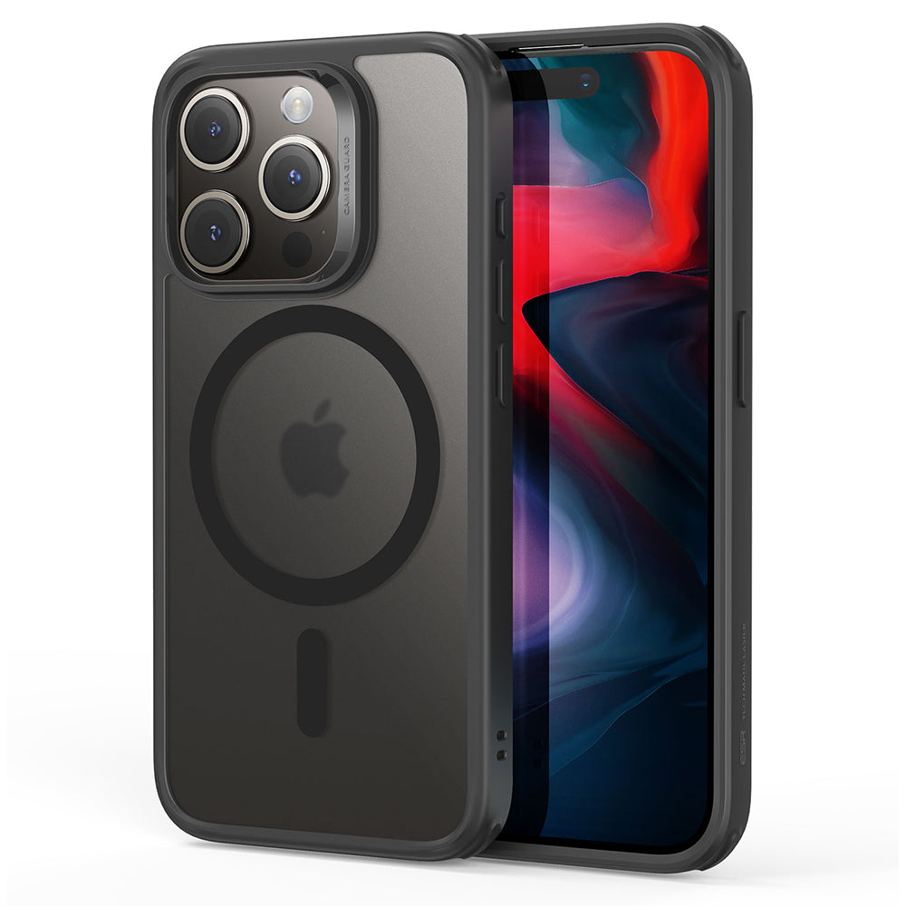 MagSafe Case for Apple iPhone 15 Pro, ESR, Classic Hybrid, Satin Black