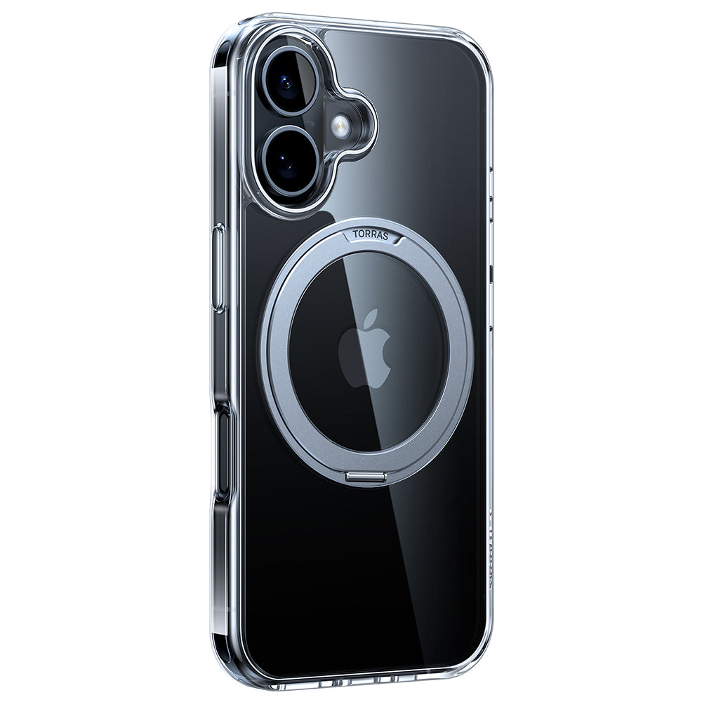 MagSafe Case for Apple iPhone 16, Torras, Ostand Pro, Transparent