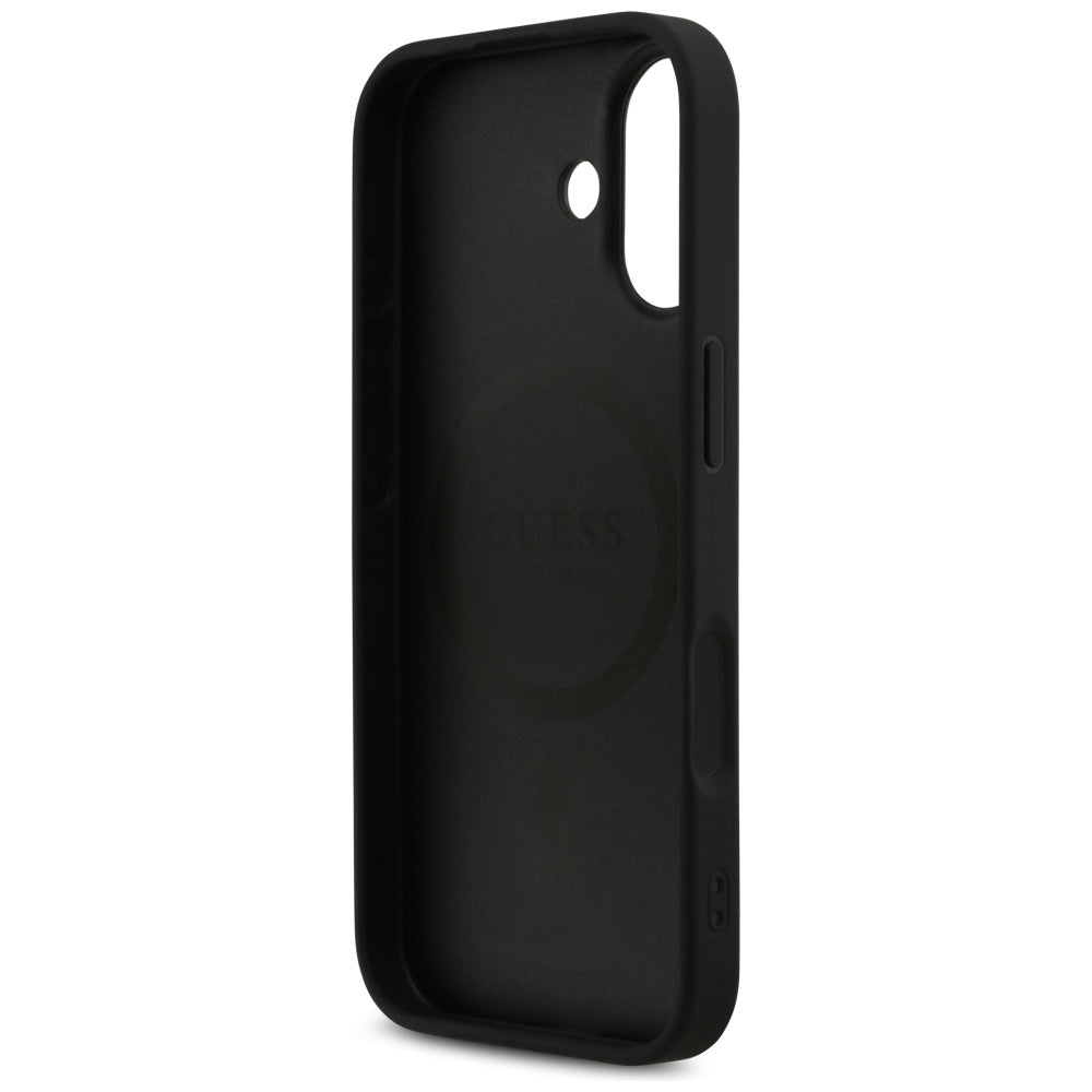 MagSafe Case for Apple iPhone 17, Guess, 4G Printed Stripes, Black
