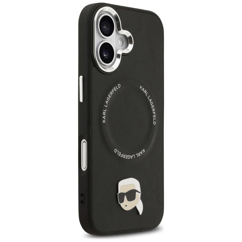 MagSafe Case for Apple iPhone 17, Karl Lagerfeld, Karl Pin, Black