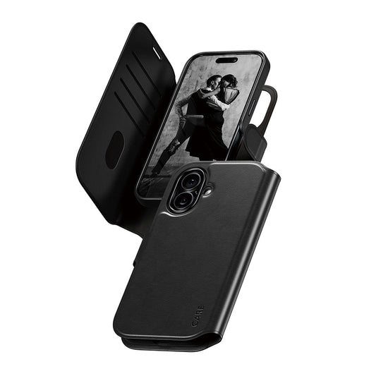 MagSafe Case for Apple iPhone 17, PanzerGlass, Care Feature Tango Two-in-One, Black