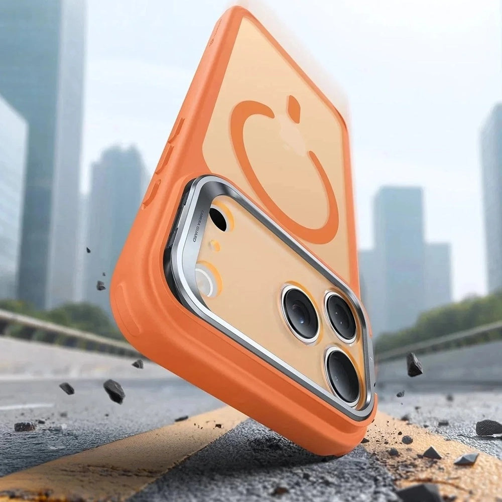 MagSafe Case for Apple iPhone 17 Pro Max, ESR, Classic Hybrid Kickstand, Satin Orange