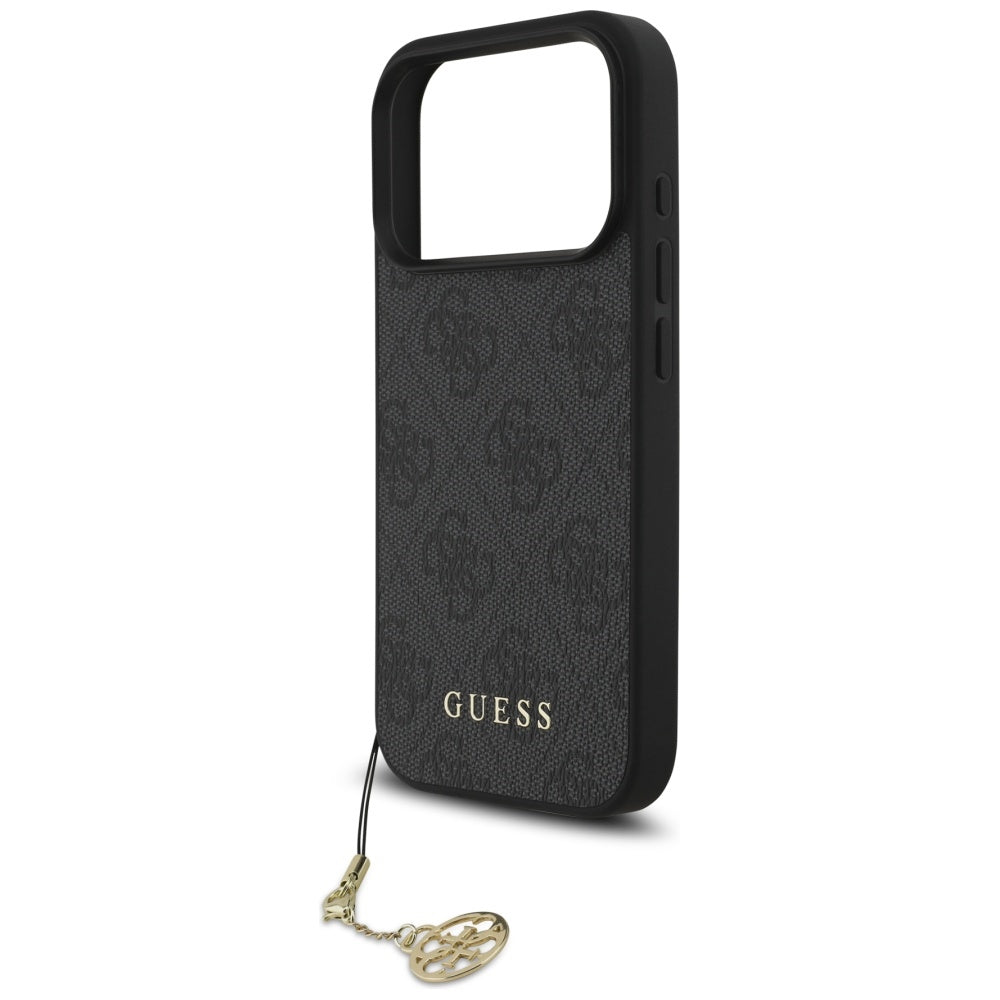 MagSafe Case for Apple iPhone 17 Pro Max, Guess, 4G Charm Cradle, Black