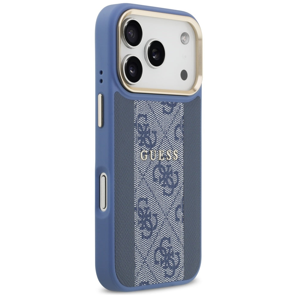 MagSafe Case for Apple iPhone 17 Pro Max, Guess, 4G Stripe, Blue
