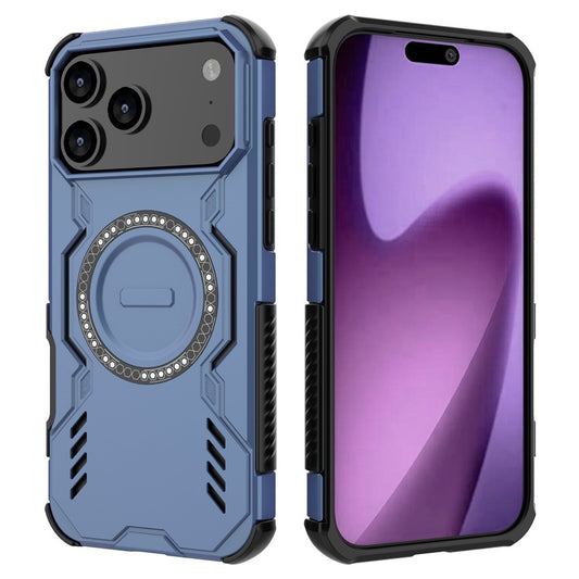 MagSafe Case for Apple iPhone 17 Pro Max, Techsuit, ArmorMag, Blue
