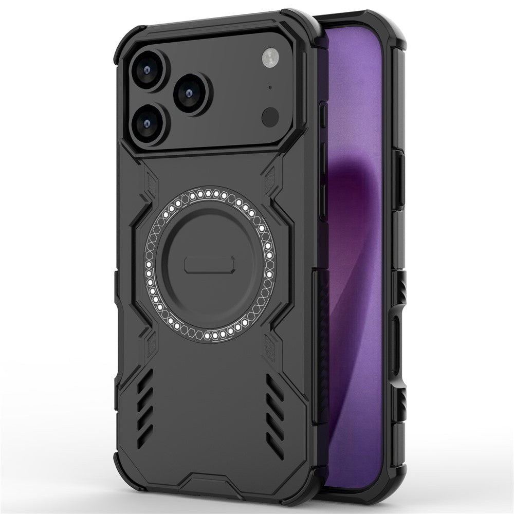 MagSafe Case for Apple iPhone 17 Pro Max, Techsuit, ArmorMag, Black