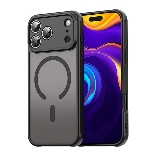 MagSafe Case for Apple iPhone 17 Pro Max, Techsuit, HaloFrost II, Black